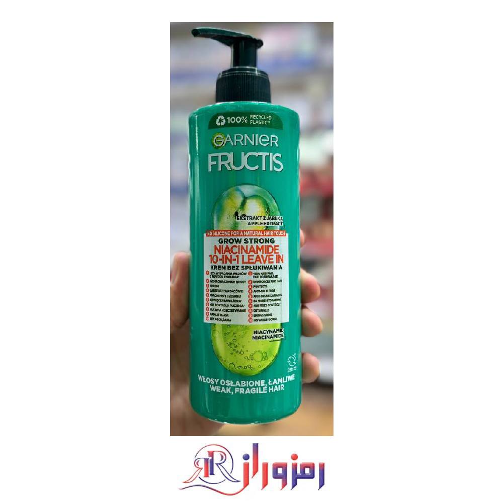 کرم مو بعد از حمام ۱۰ کاره نیاسینامید گارنیر Grow Strong Niacinamide حجم 400 میل